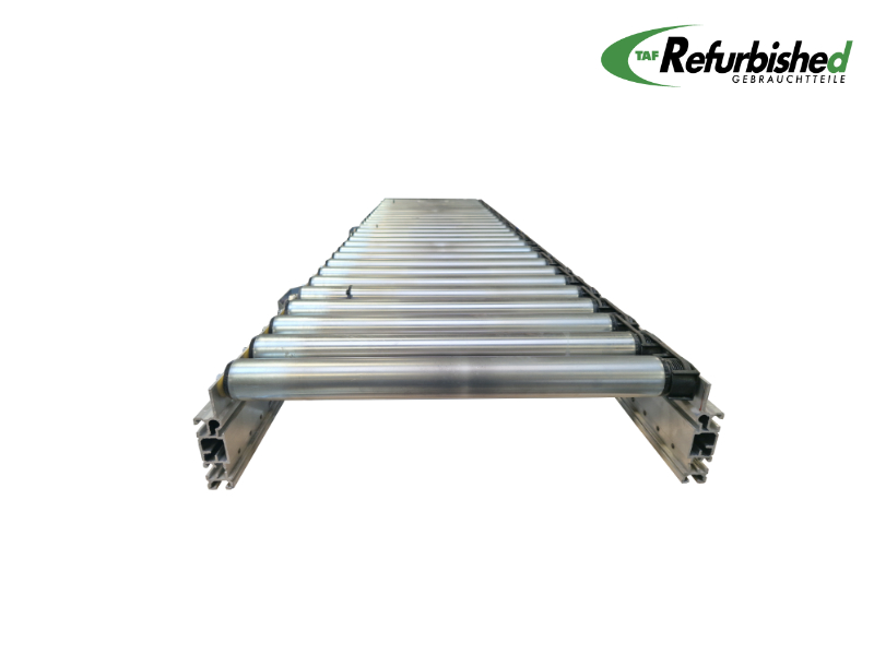 Gebrauchte Rollenbahn, angetrieben, 24V, L: 10.000 mm