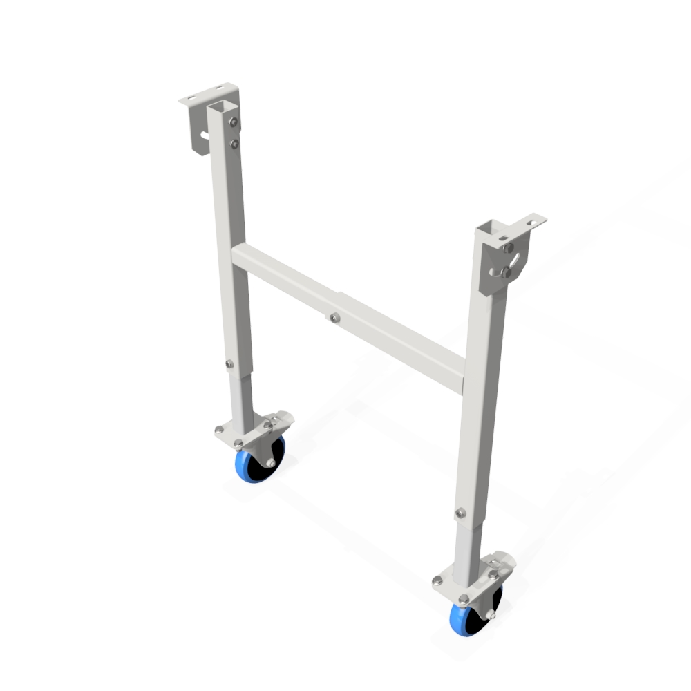 Stütze mit Lenkrollen, höhenverstellbar Stütze mit Lenkrollen, höhenverstellbar