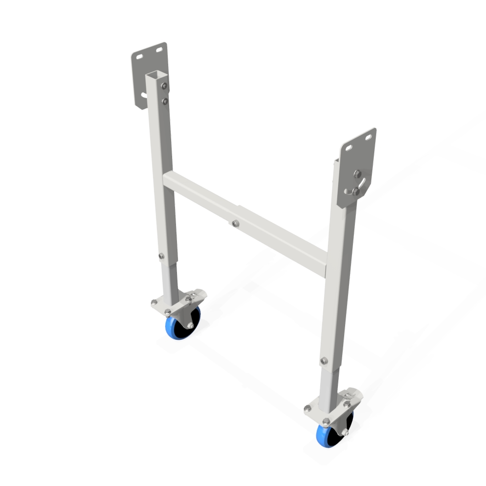 Stütze mit Lenkrollen, höhenverstellbar Stütze mit Lenkrollen, höhenverstellbar