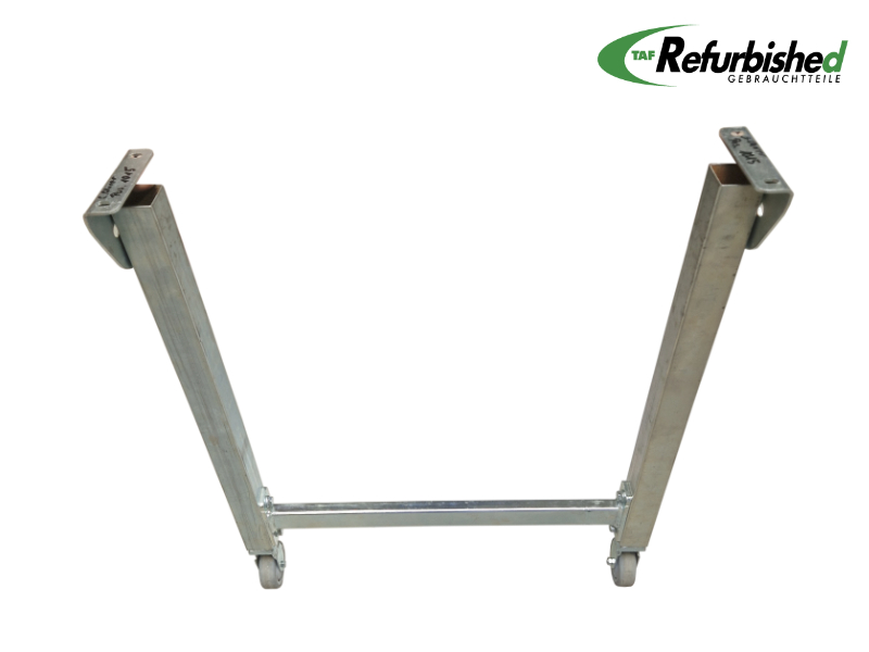 Gebrauchte Stütze mit starren Rollen, höhenverstellbar - 590 - 890 mm