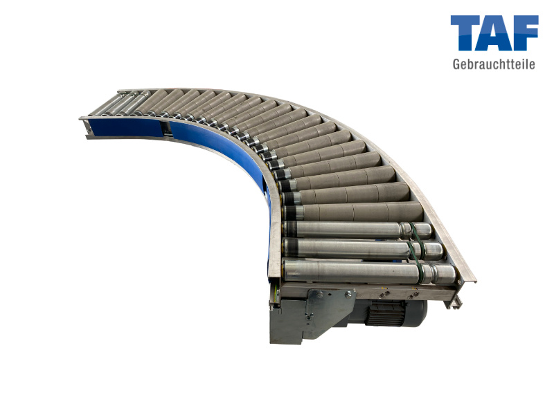 Gebrauchte Rollenbahn-Kurve 90°, angetrieben Gebrauchte Rollenbahn-Kurve 90°, angetrieben